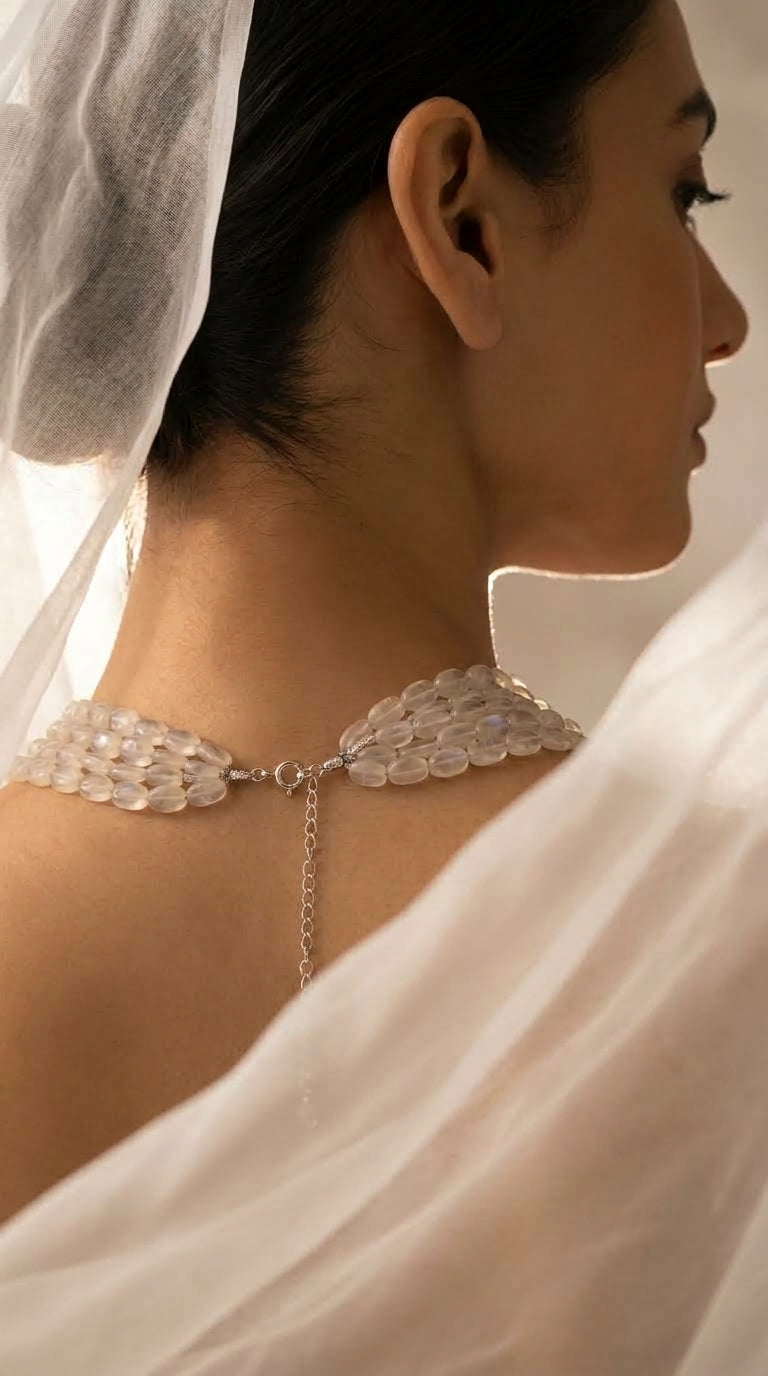 Crystal Elegance Multi-Strand Choker Necklace