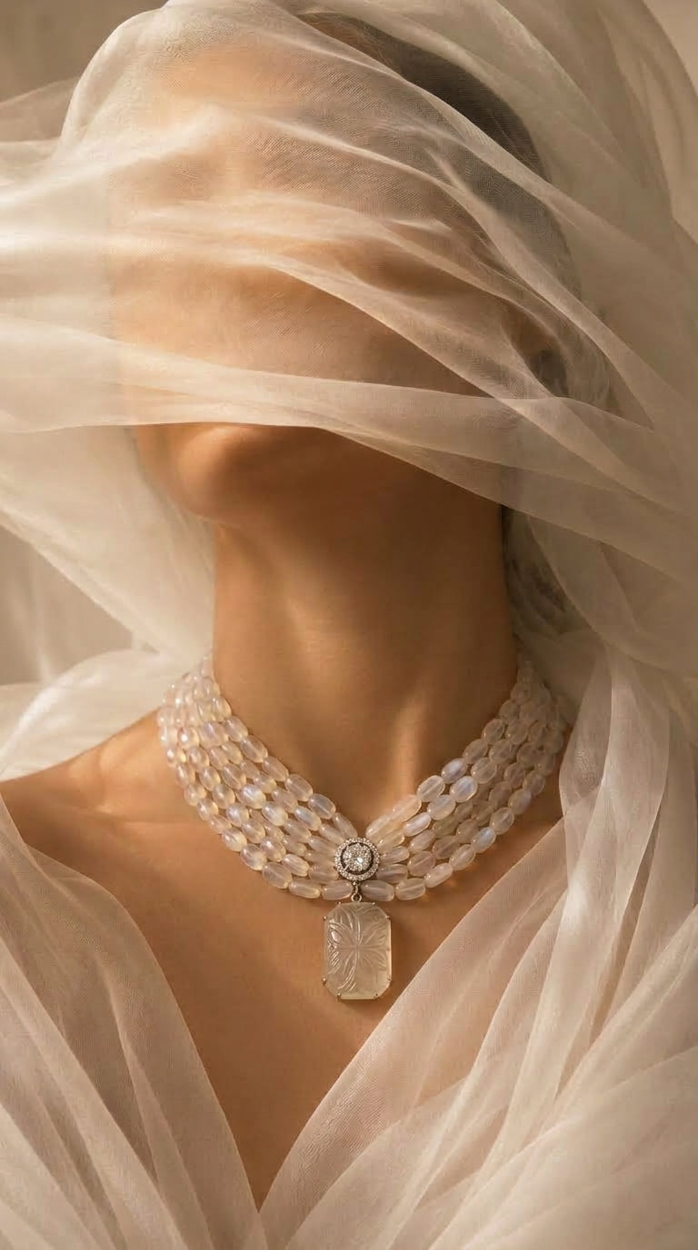 Crystal Elegance Multi-Strand Choker Necklace
